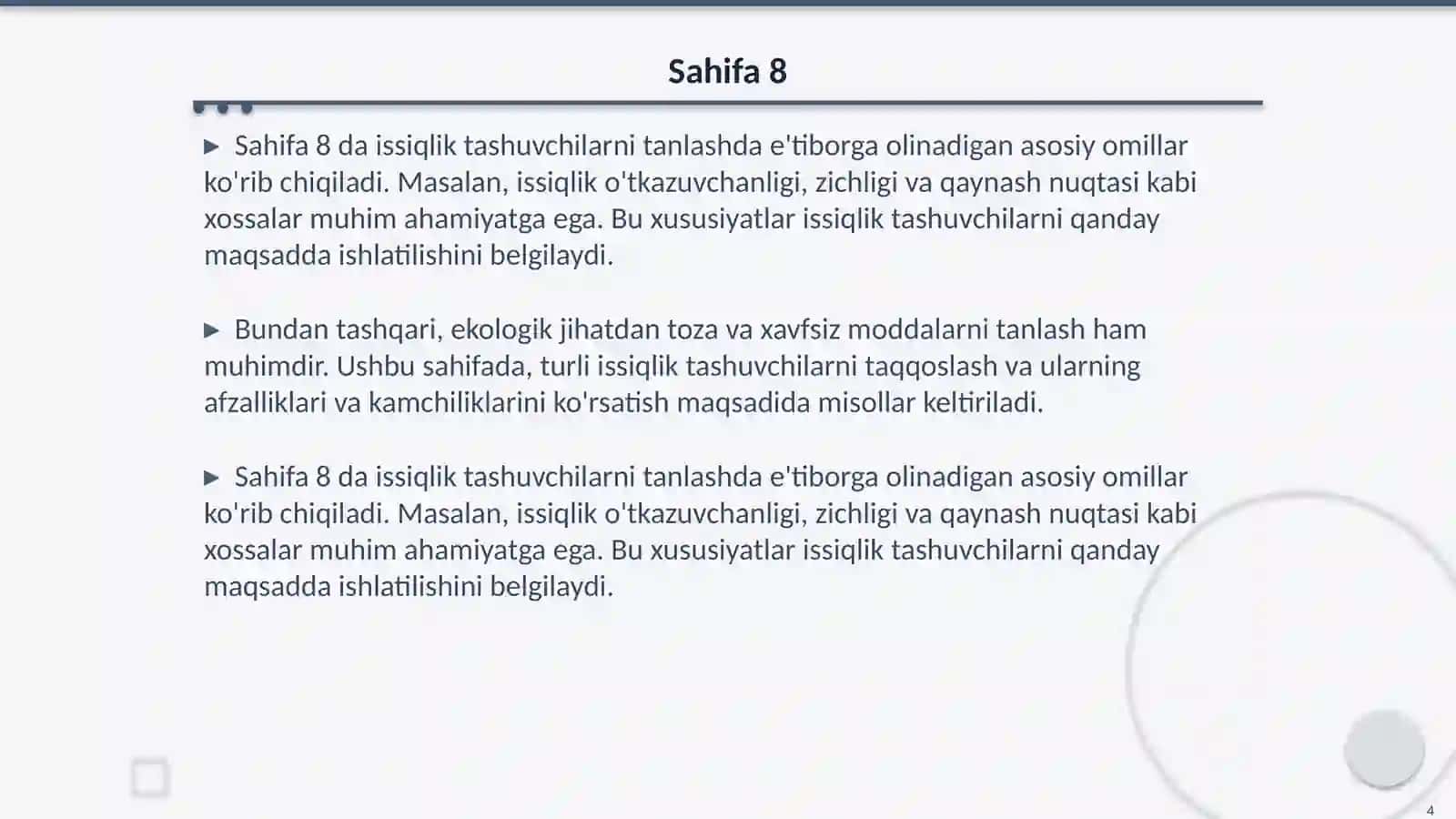 Samarali issiqlik tashuvchilar 4