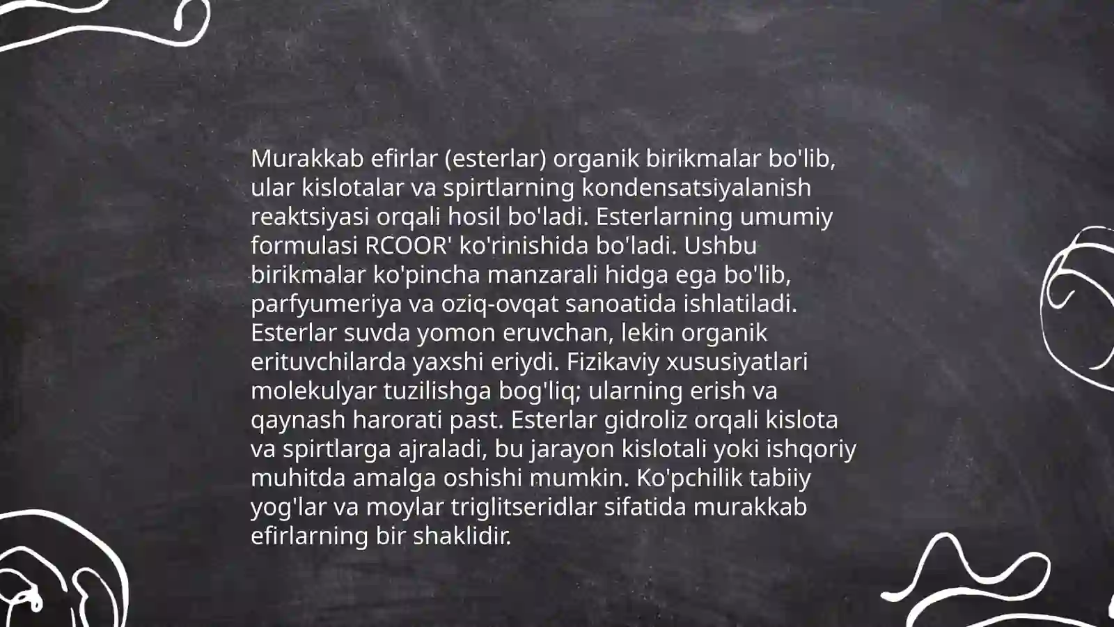 Oddiy va murakkab efirlar 4