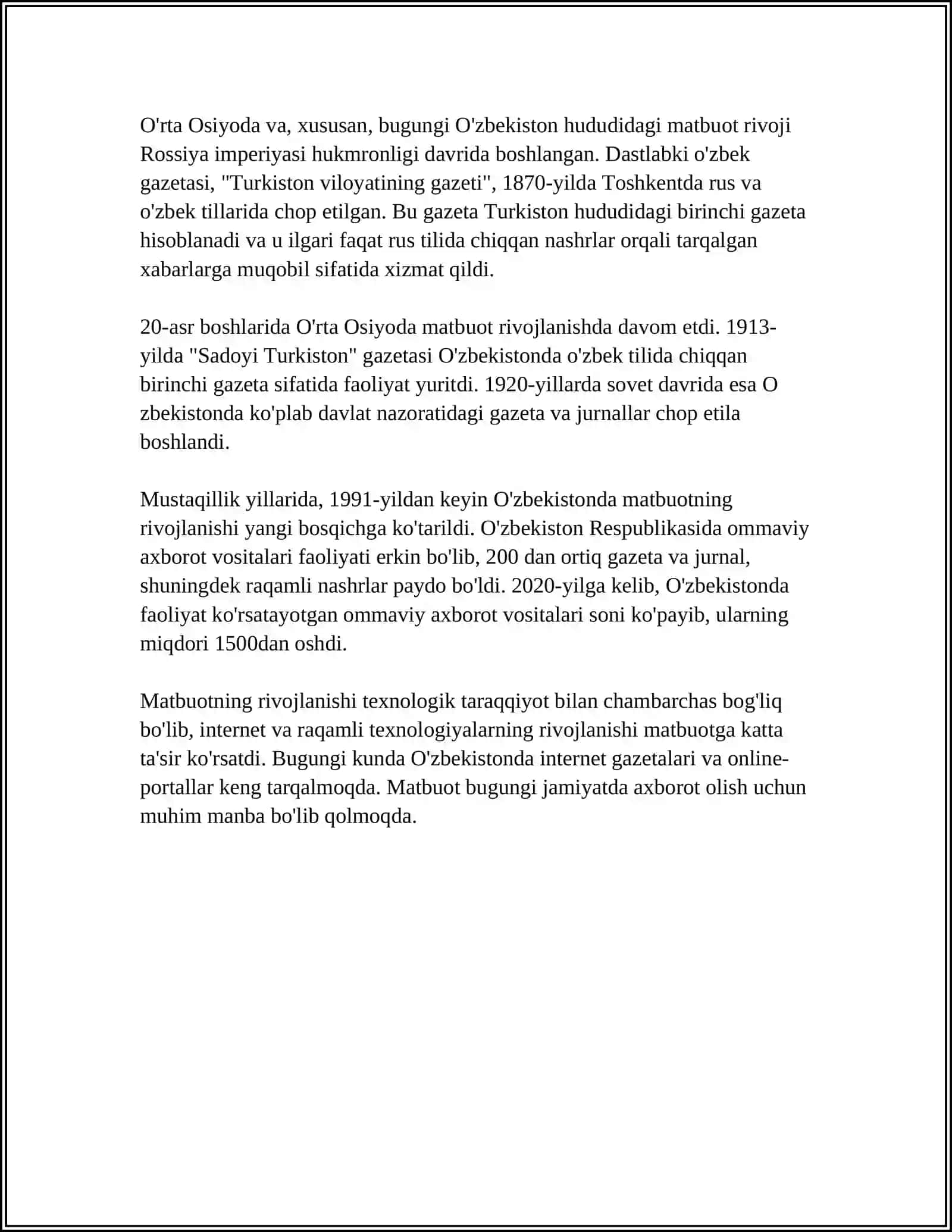 ILK MILLIY MATBUOT NASHRIYOTLARNING YUZAGA KELISHI 4