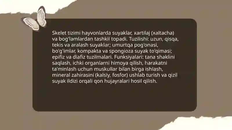 Hayvonlar anatomiyasi, fiziologiyasi 4