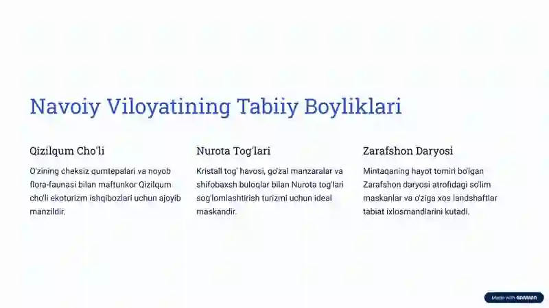 Navoiy-Buxoro Turistik Mintaqa 4