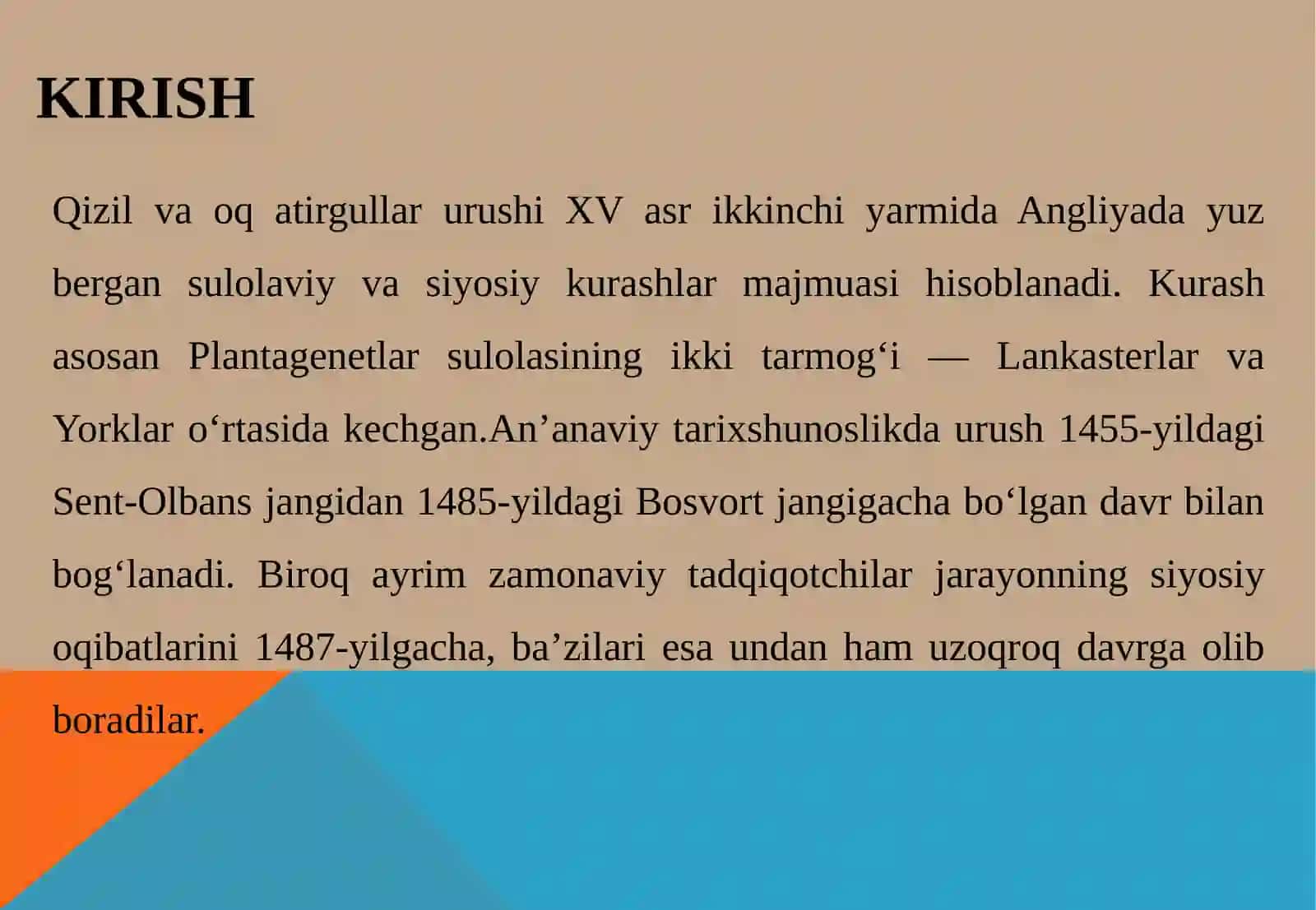 Qizil va oq atirgullar urushi tarixiga oid ilmiy tadqiqotlar 4