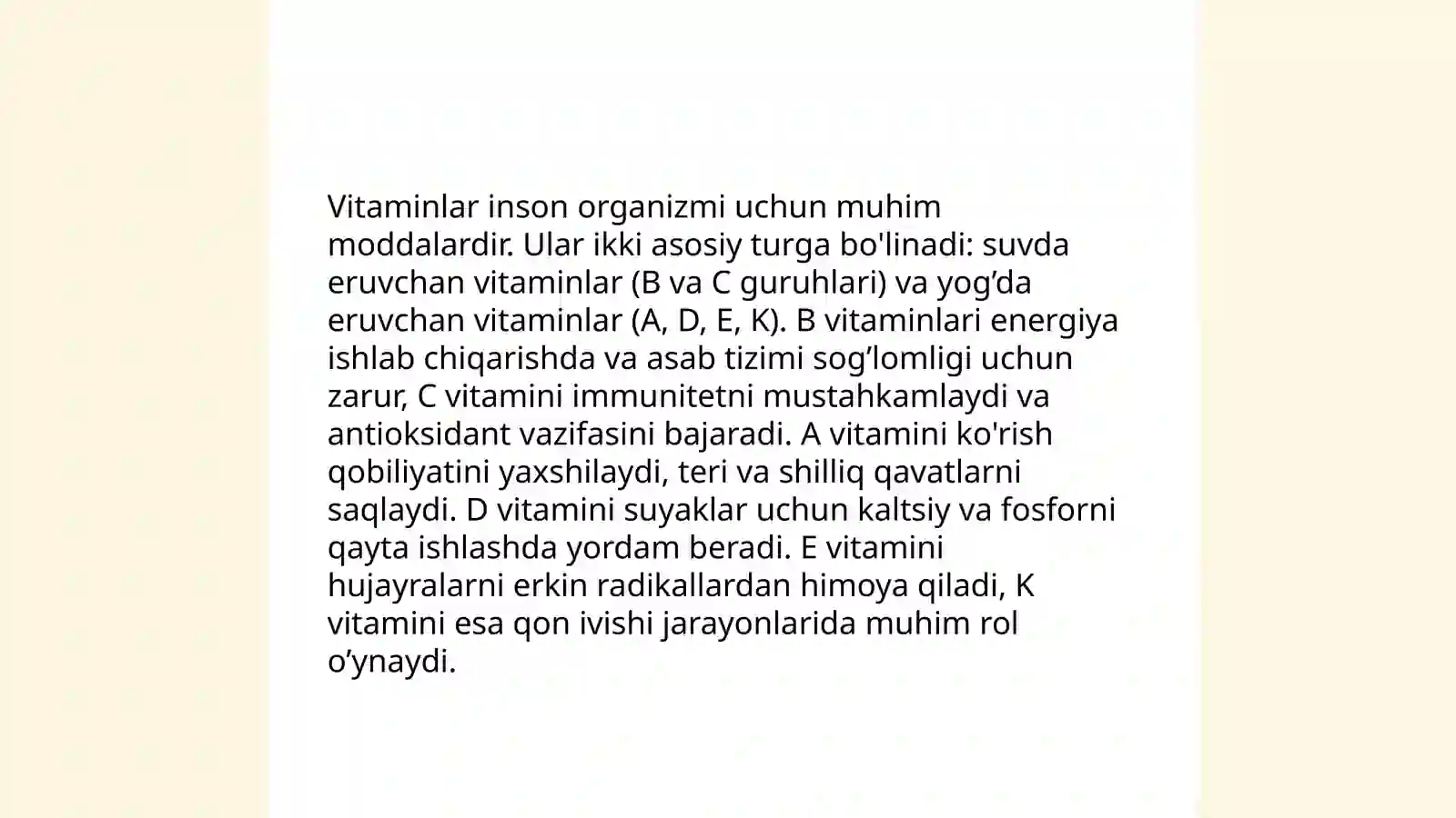 Vitaminlar 4