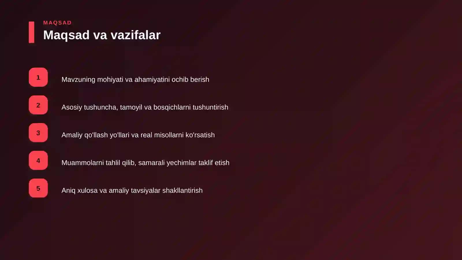 Imtihonga tayyorlanish — real misollar bilan — 1-qism 4