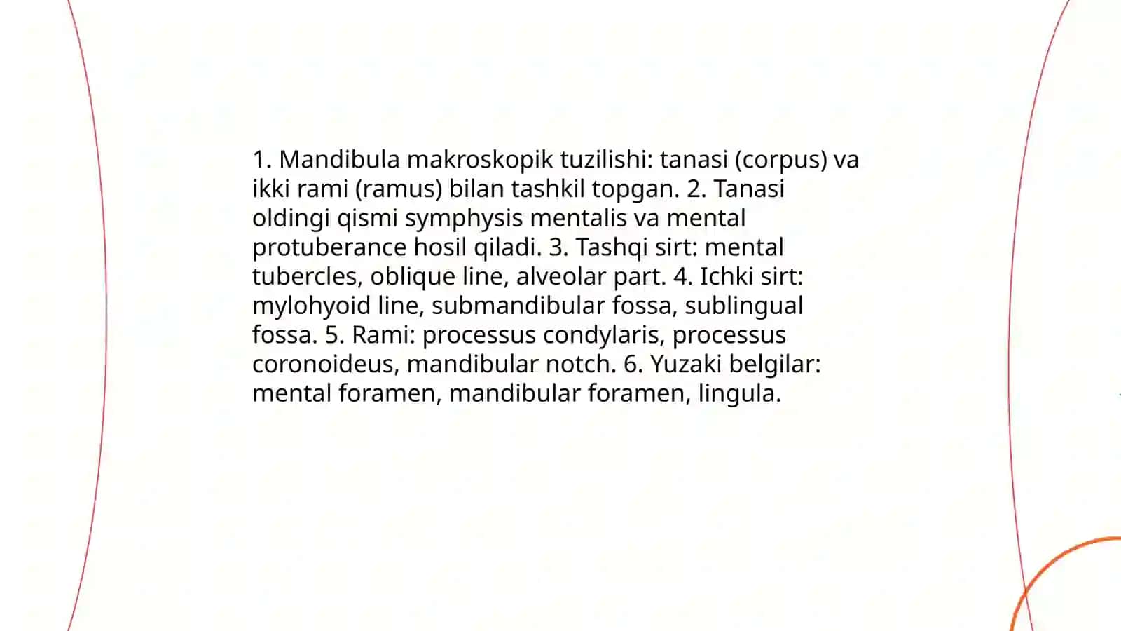 Ponasimon va chakka suyaklarí: tuzilishi, yoshga doir xususiyatlari.Chakka suyagining kanallari 4