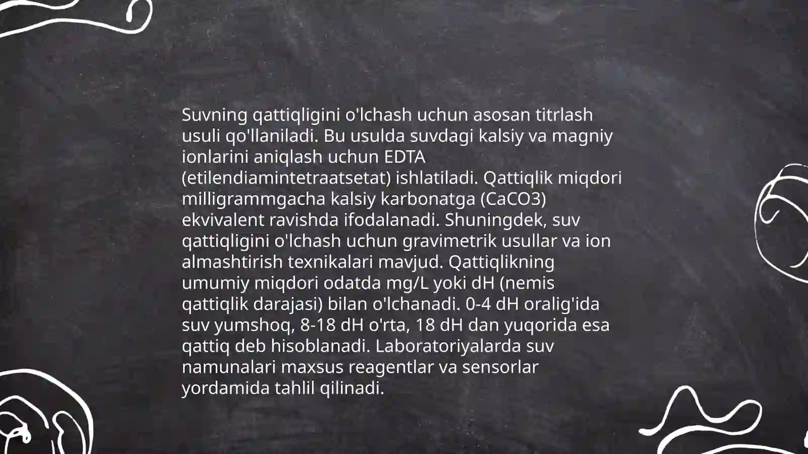 Suvning qattiqligi nima? 4