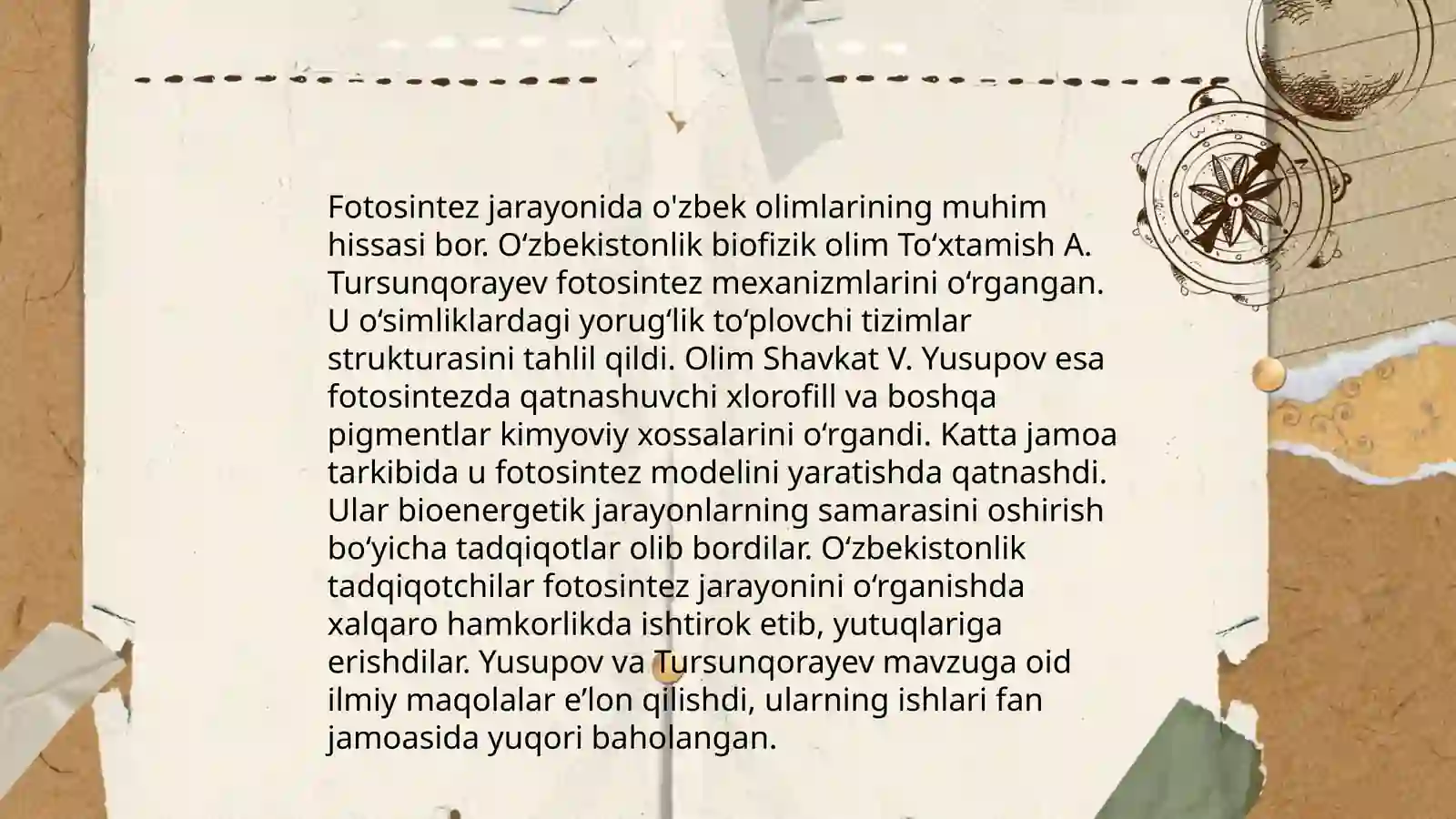 O‘simliklar fiziologiyasiga hissa qo‘shgan O‘zbek olimlarini olib borgan ilmiy tadqiqot ishlari 4