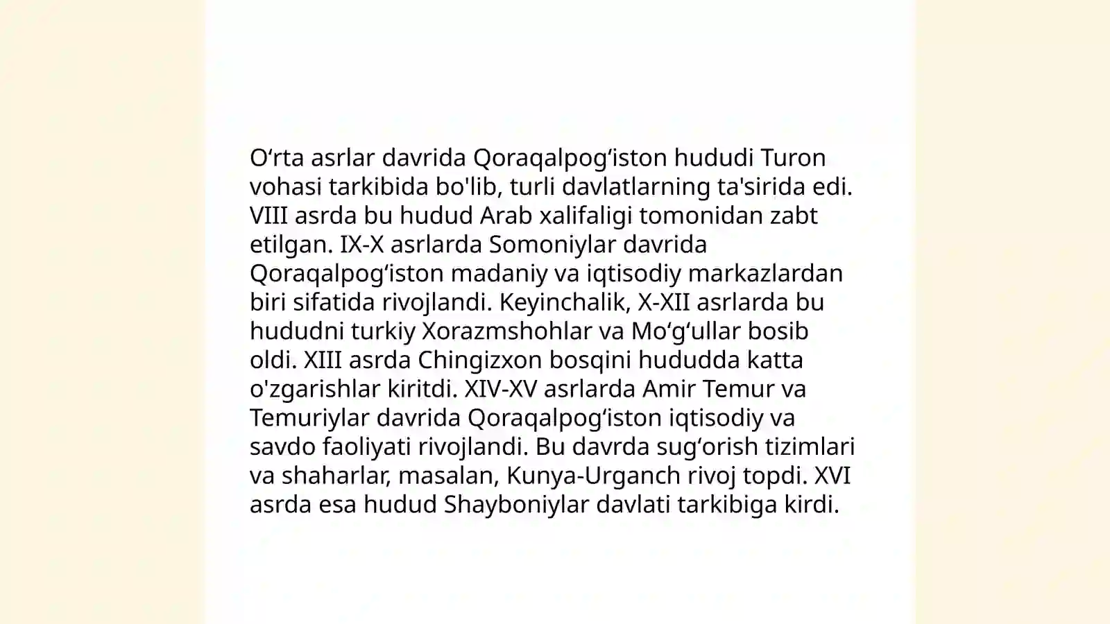 Oʻrta asrlar davri tarixi 4