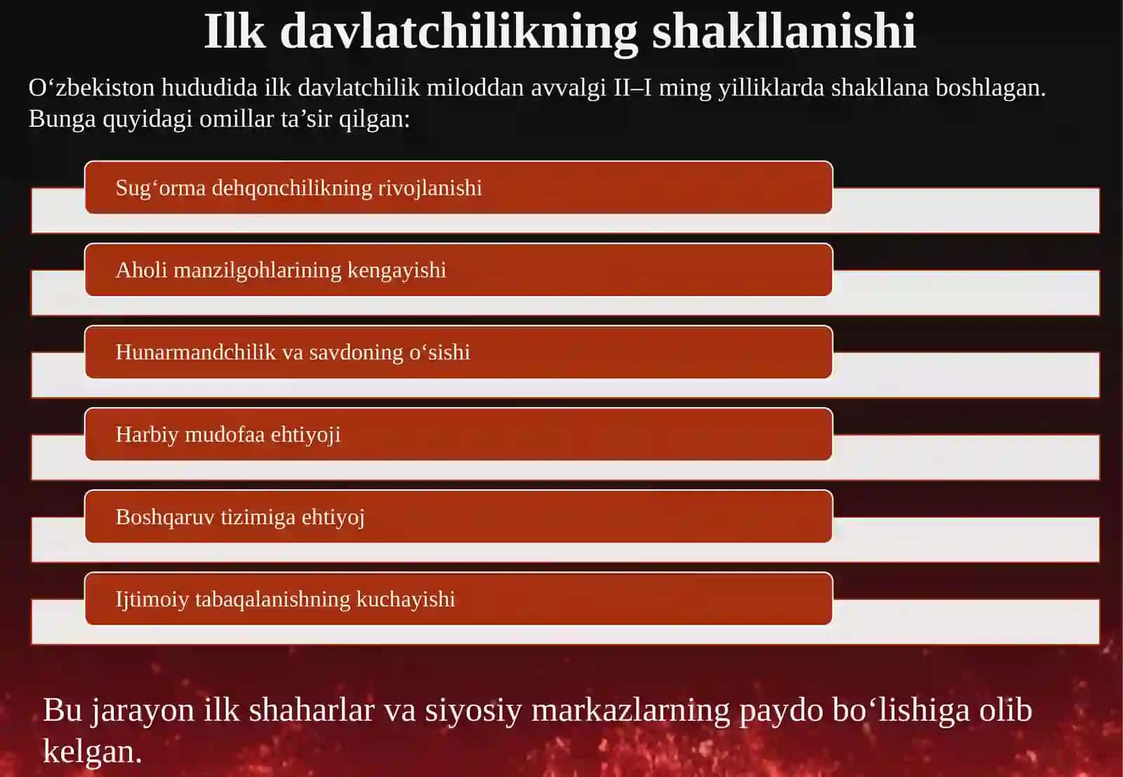 Eng qadimgi davrdan Chig‘atoy ulusi tugaguniga qadar O‘zbekiston. 4