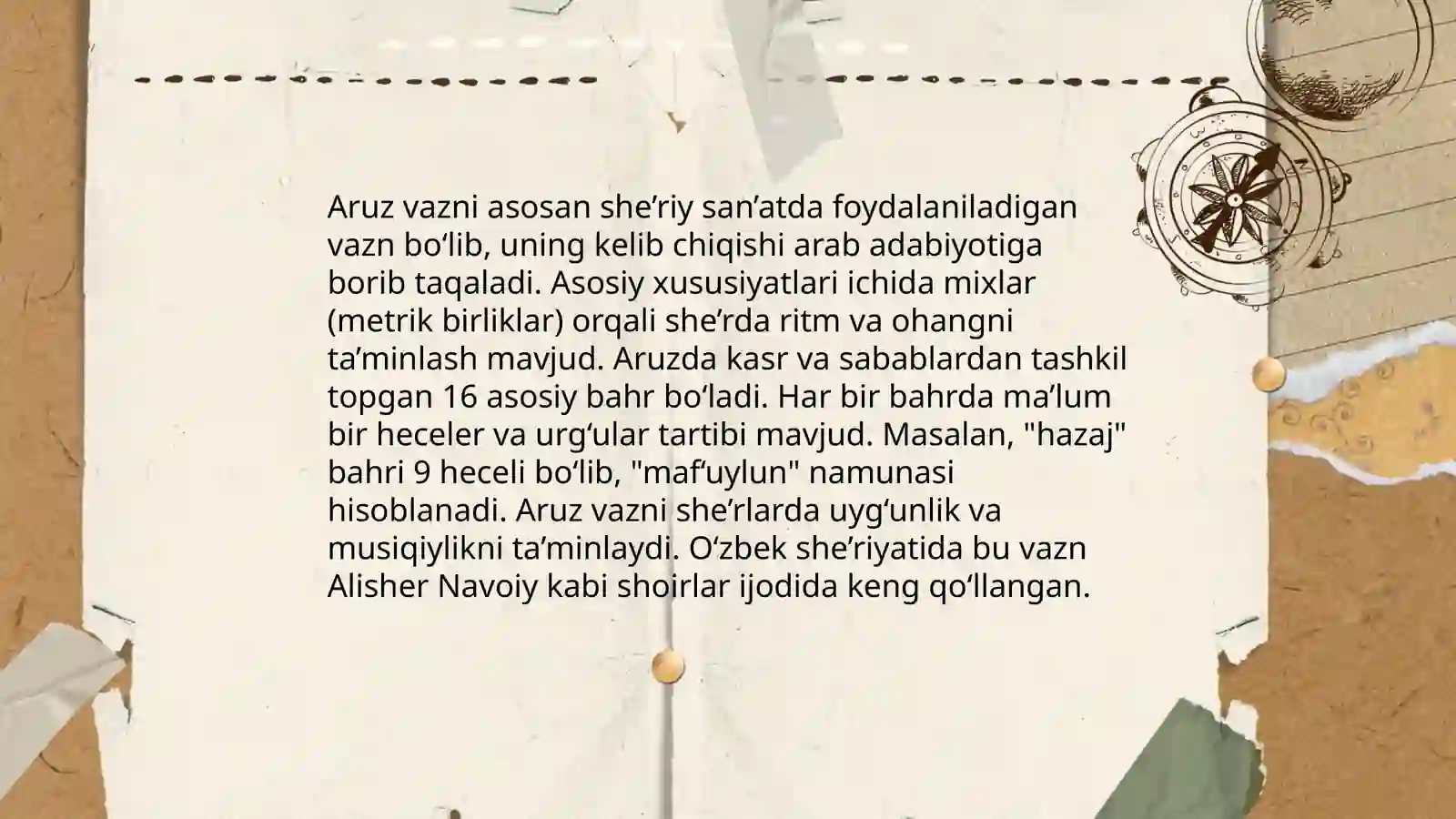Aruz vazni 4