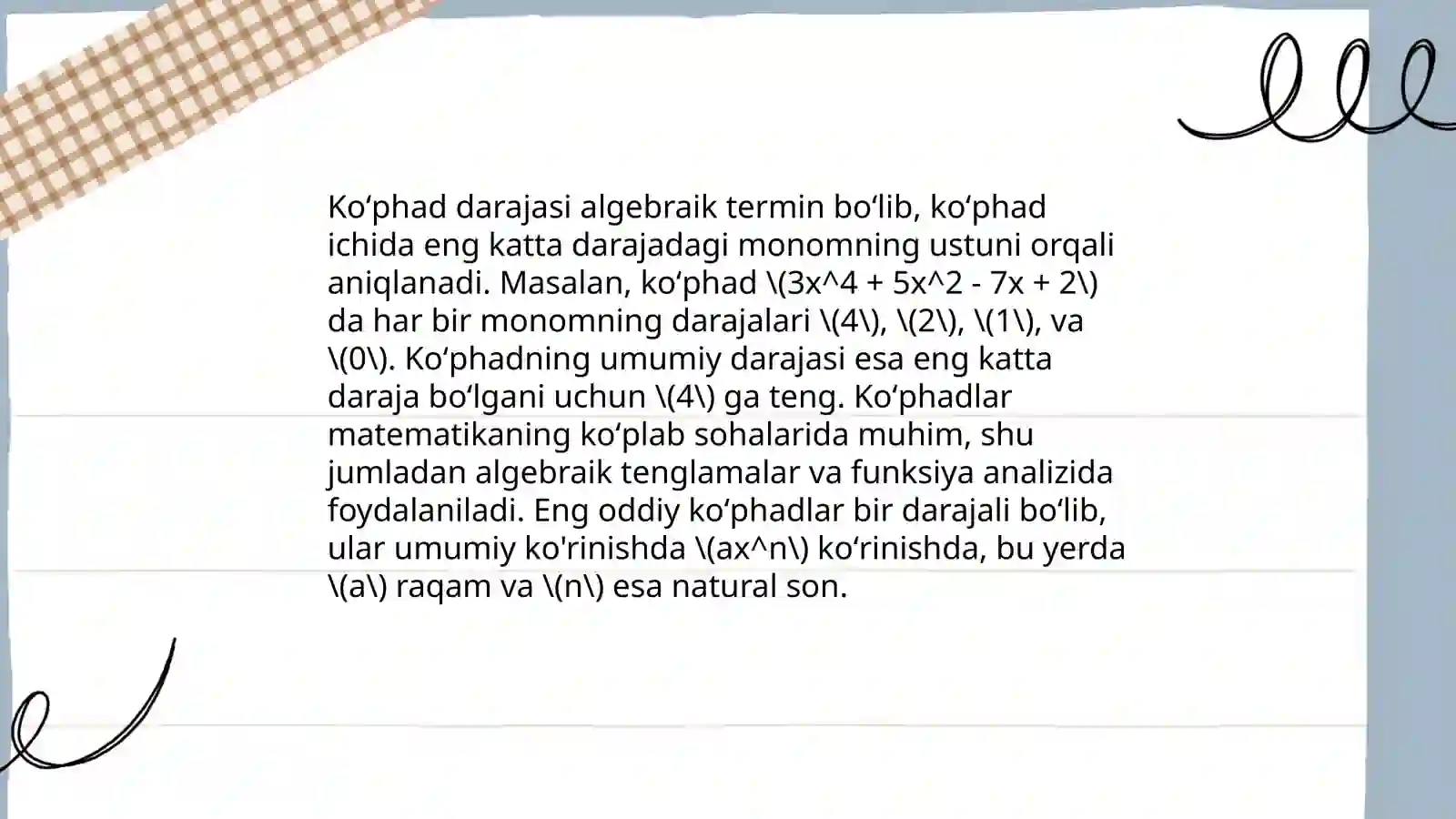 Bir nomalum koʻphad 4