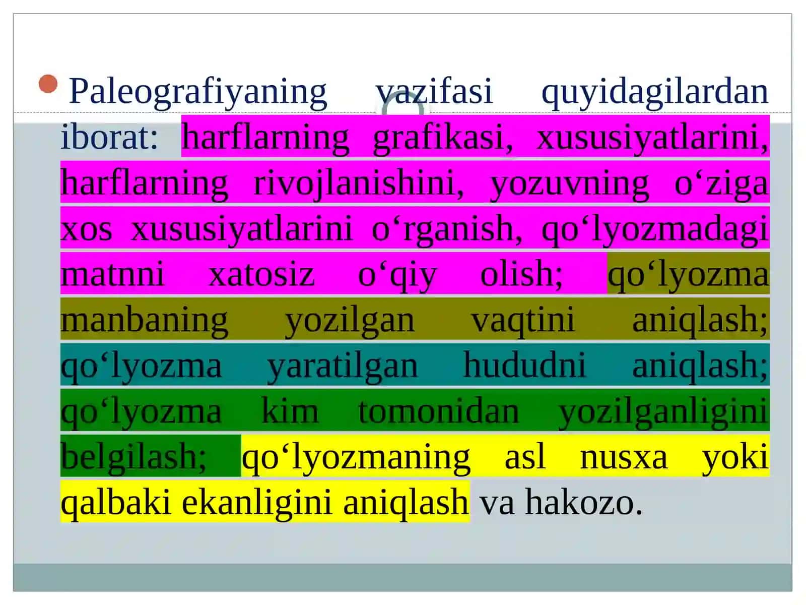 Paleografiyа. Yozuvlarning paydo bo‘lishi 4