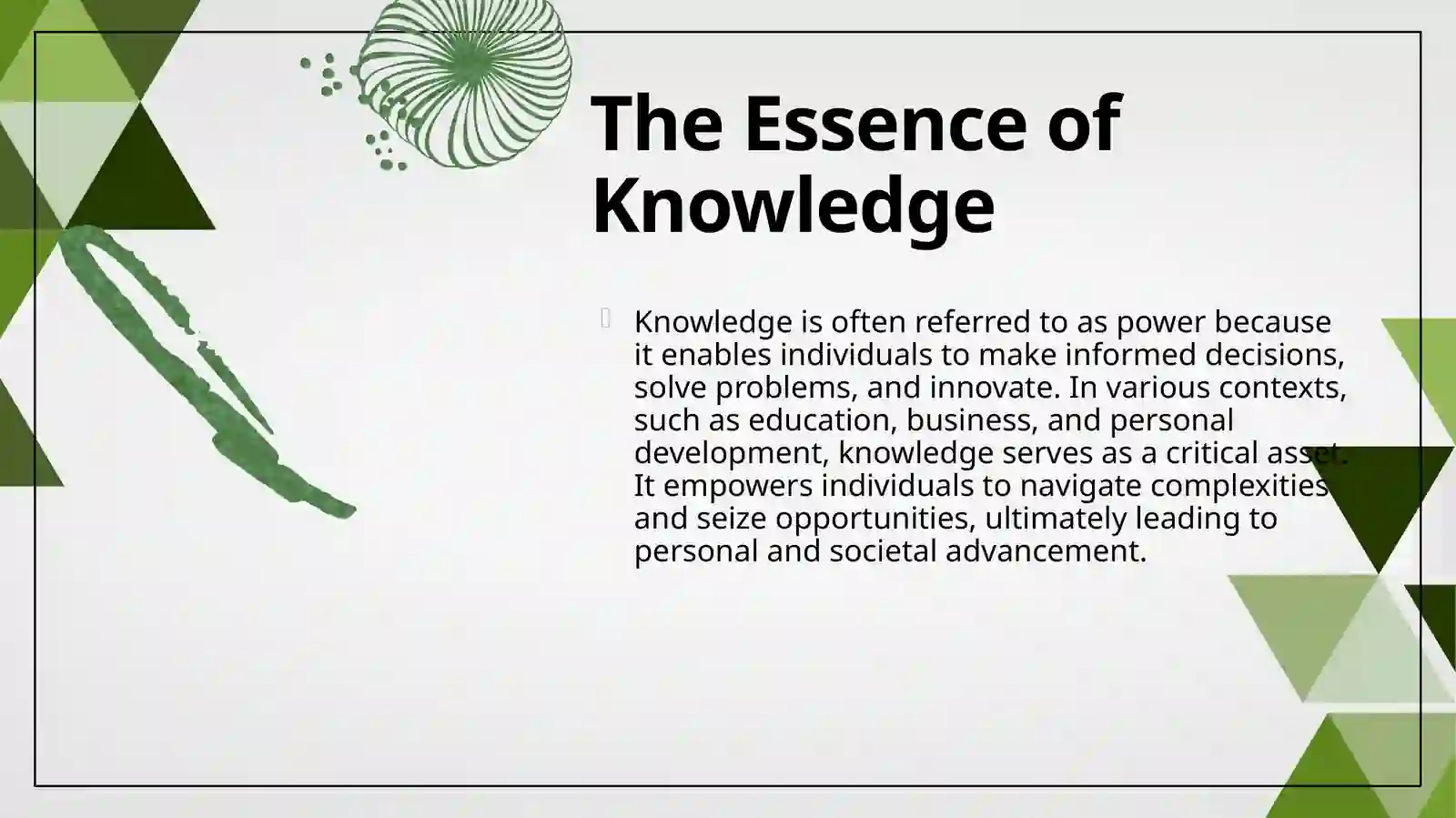 Knowledge is Power 4