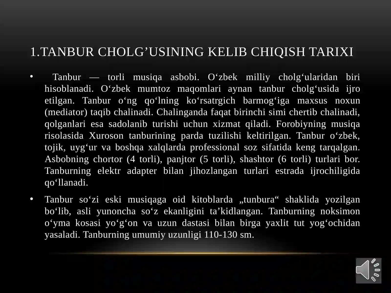 “Tanbur va Dutorchol g’ulari haqida” 4