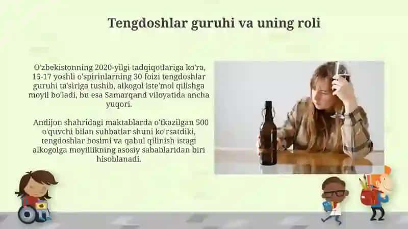 Alkogolga moyil o'smirlar bilan ijtimoiy-pedagogik faoliyat 4