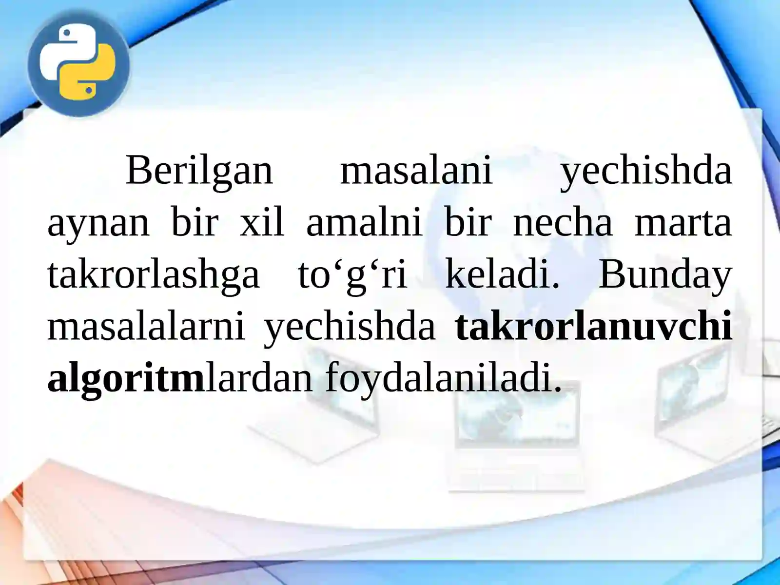 Pythonda sikllar 4