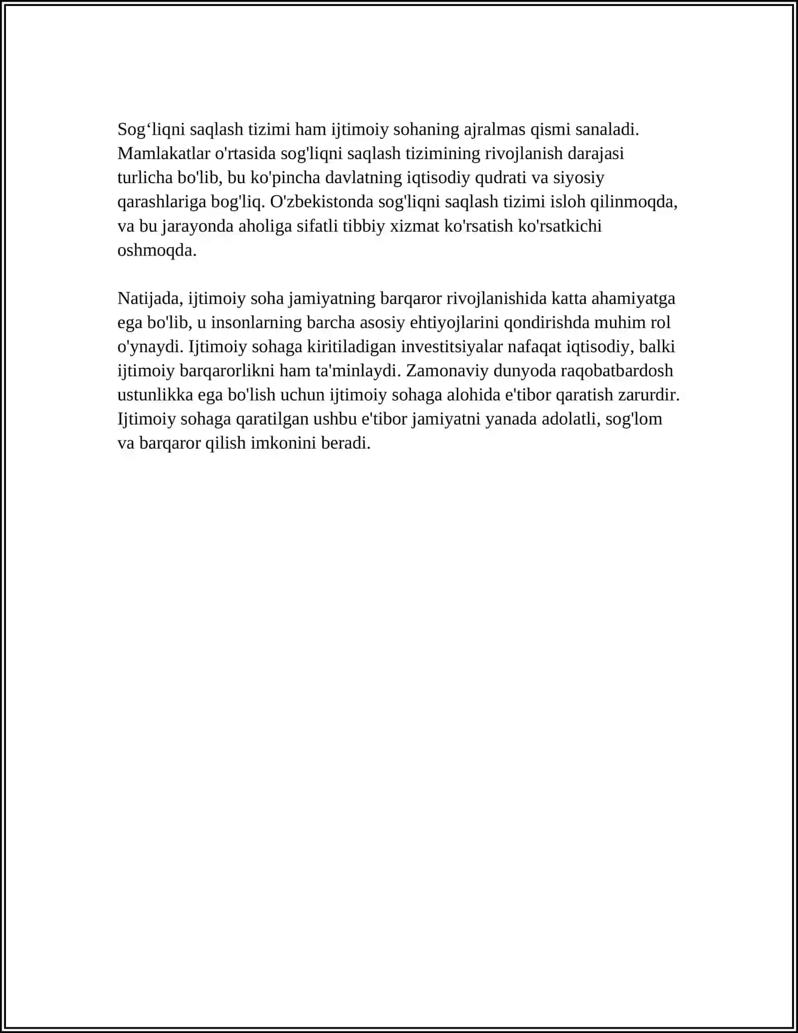 JAMIYAT IJTIMOIY SOHASINING MOHIYATI VA IJTIMOIY RIVOJLANISHDAGI RÕLI 4