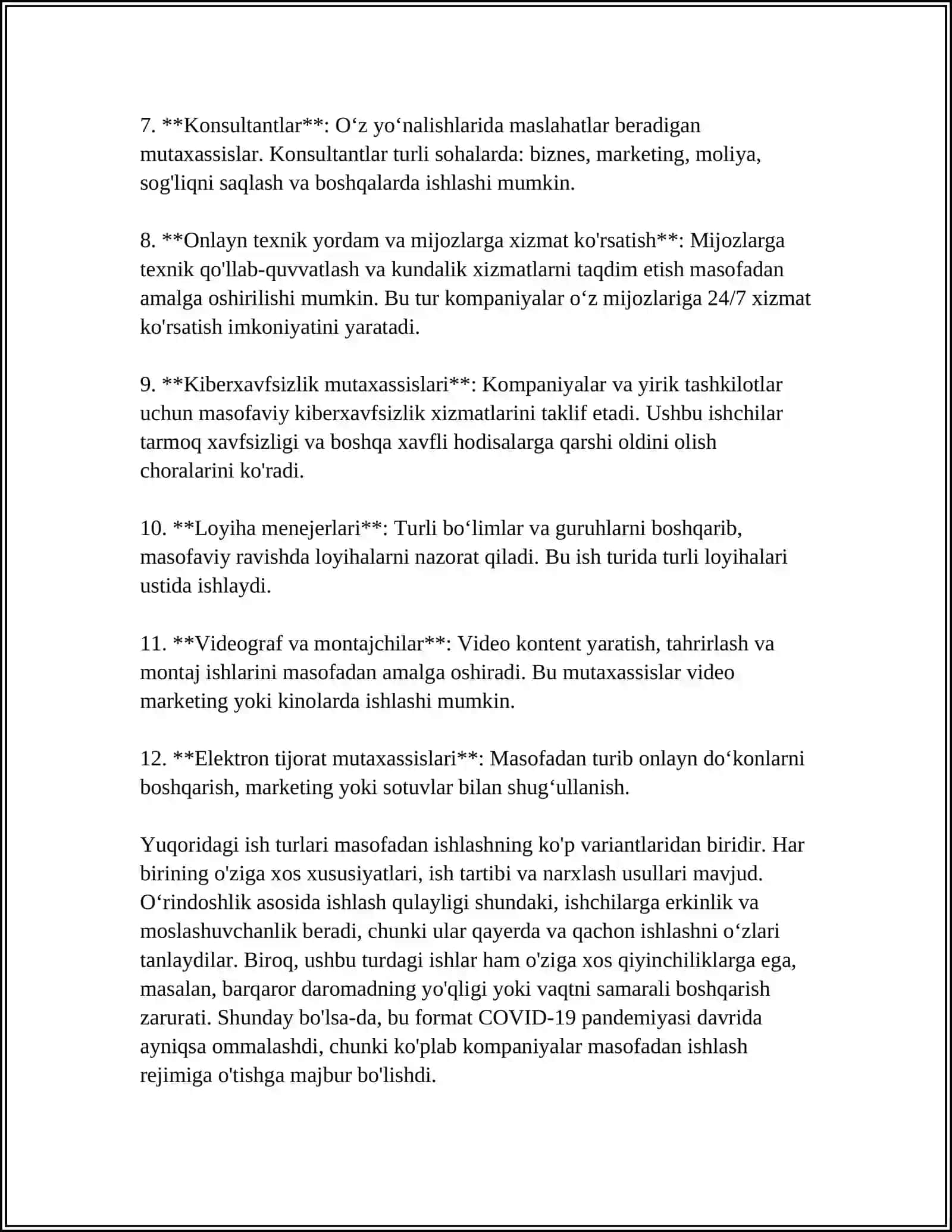 OʻRINDOSHLIK ASOSIDA ISHLAYDIGAN XODIMLAR BILAN HISOB -KITOBLAR HISOBINI AVTOMATLASHTIRISH 4