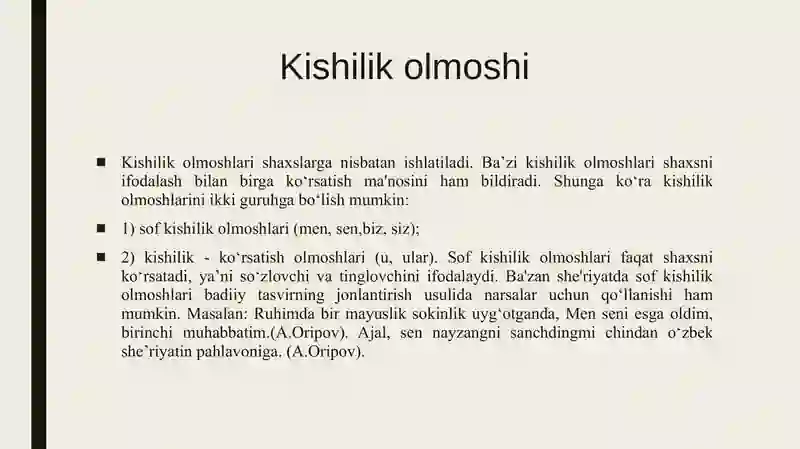 Olmoshning ma’no turlari 4