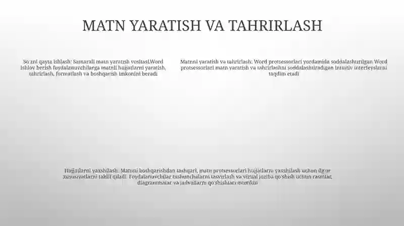 Matn protsessorlari 4