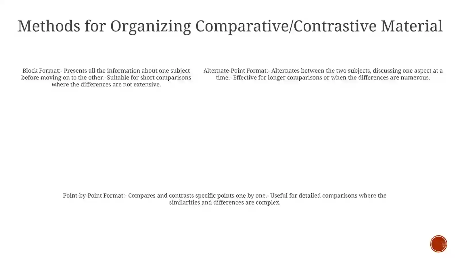 Comparison And Contrast Paragraphs 4