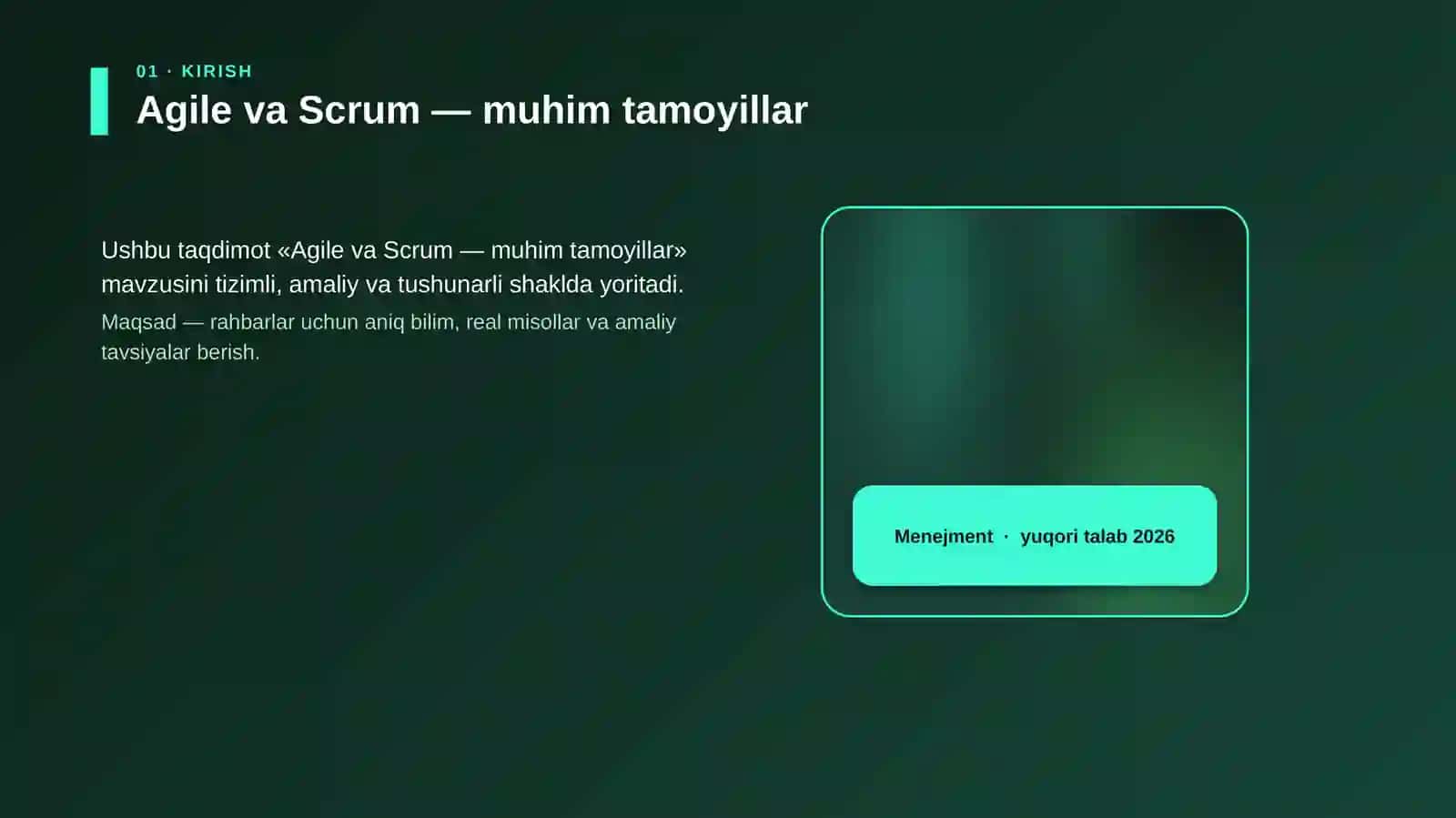 Agile va Scrum — muhim tamoyillar 4