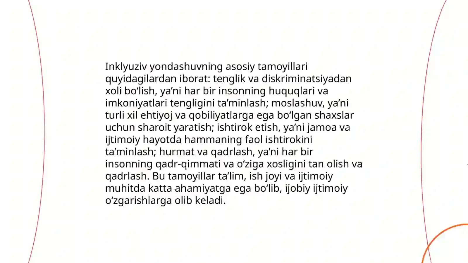 Inklyuzif talim prinsiplari, metodlari, kategoriyalari 4