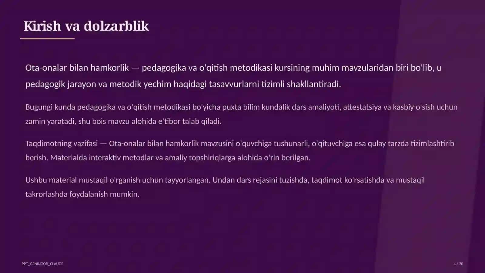 Ota-onalar bilan hamkorlik 4