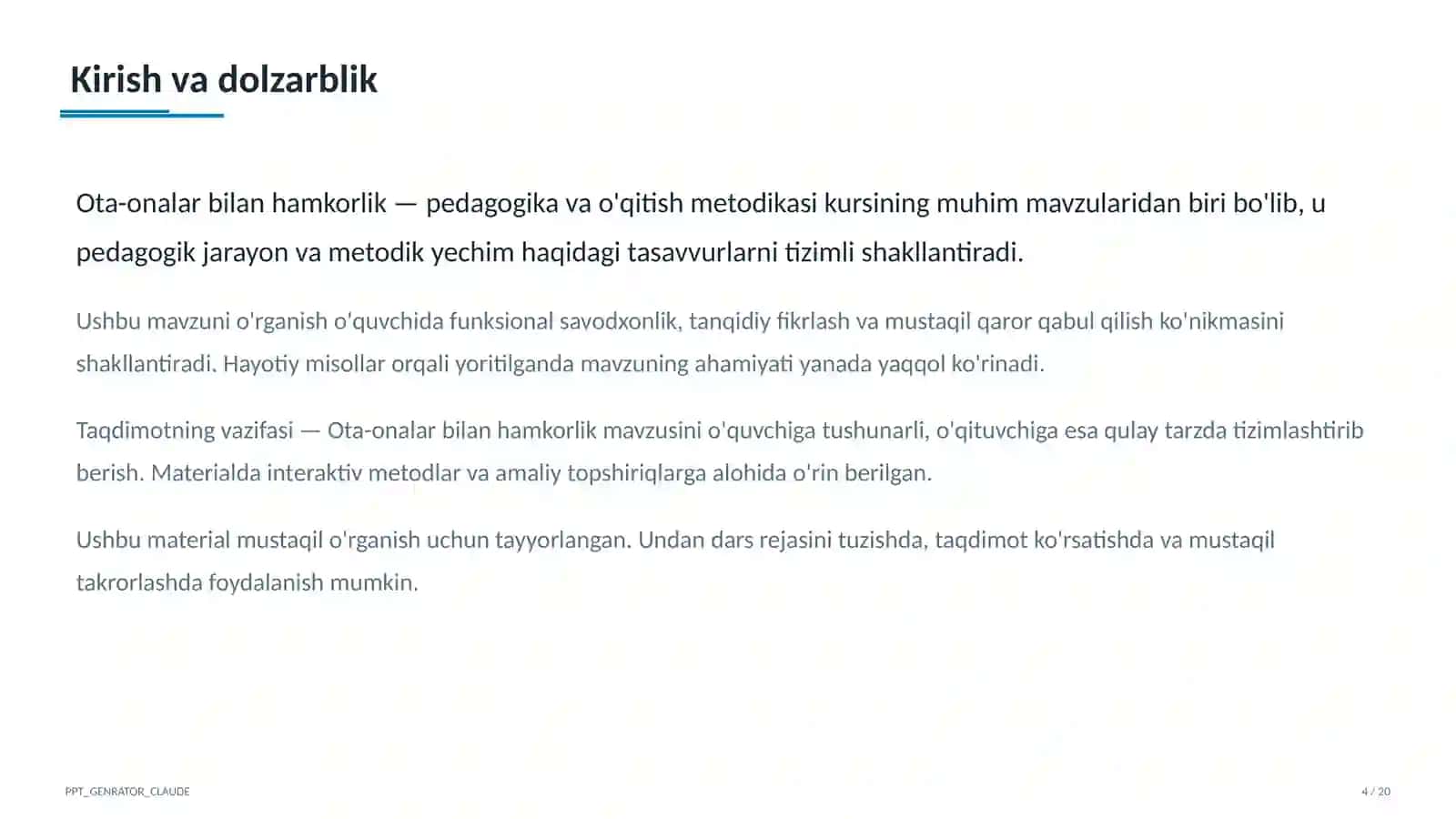 Ota-onalar bilan hamkorlik 4