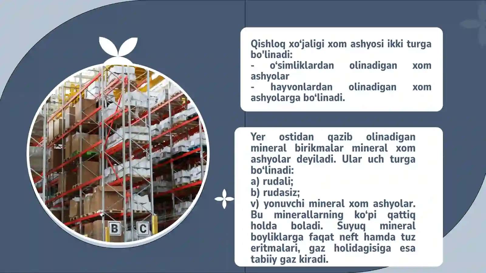 SANOATNING XOM ASHYO MANBAI VA TEJAMKORLIK STRATEGIYASI 4