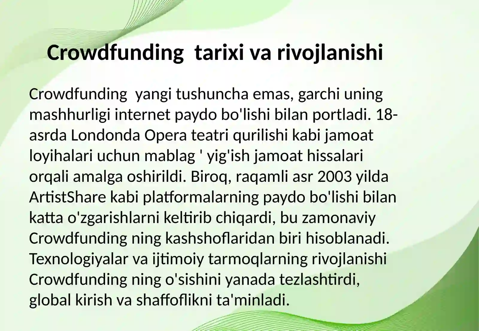 Crowdfunding nima? 4