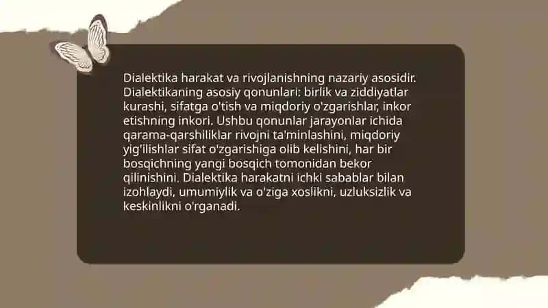 Xarakat va rivojlanish falsafasi 4