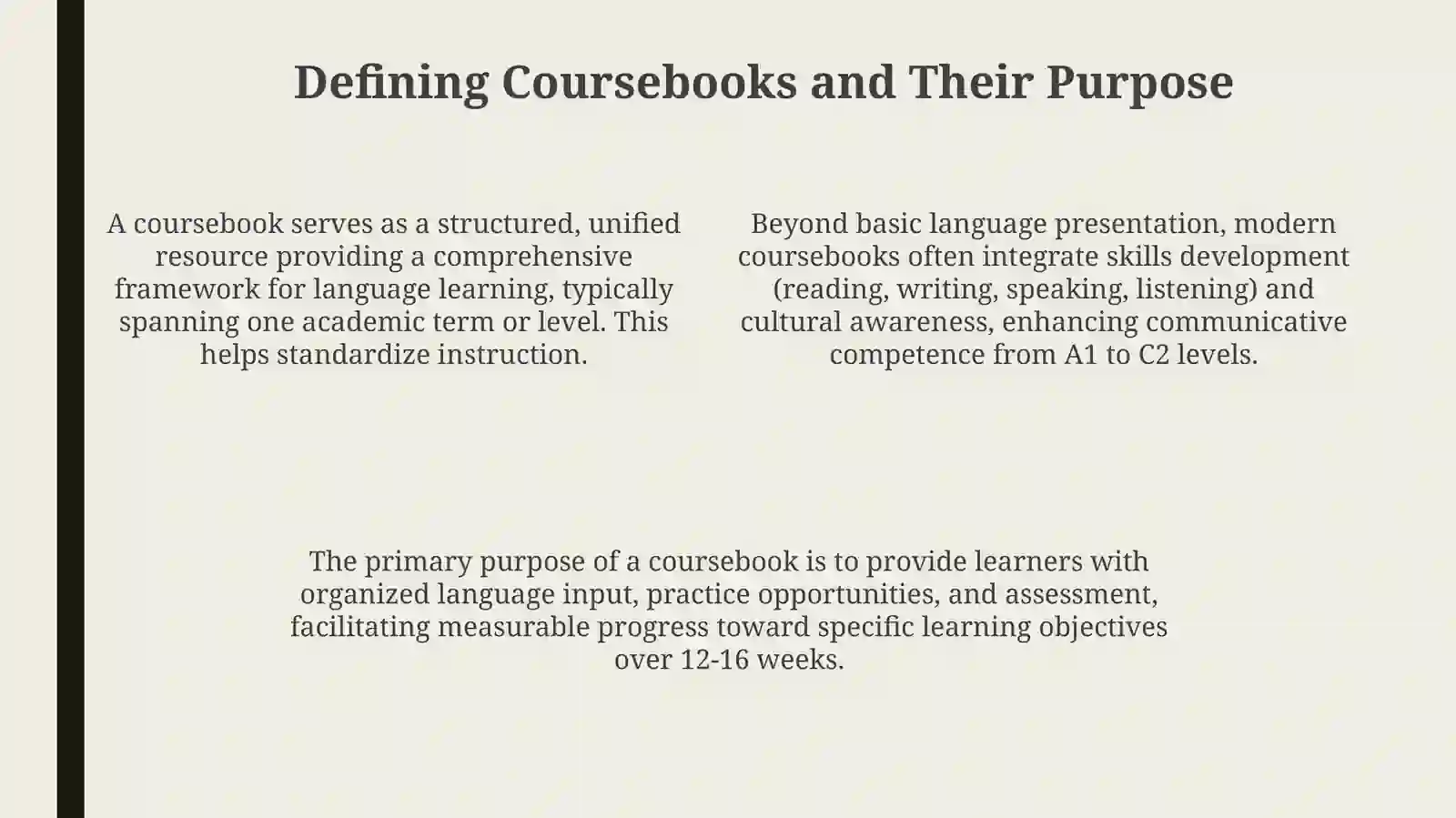 Coursebook Selection and Analysis 4