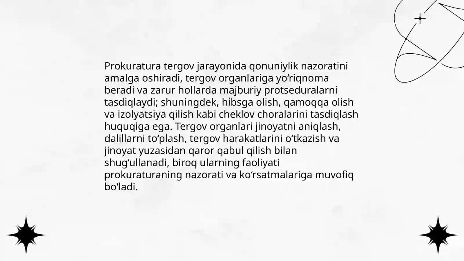 Tergov organlarining vakolatlari va o‘zaro hamkorligi 4