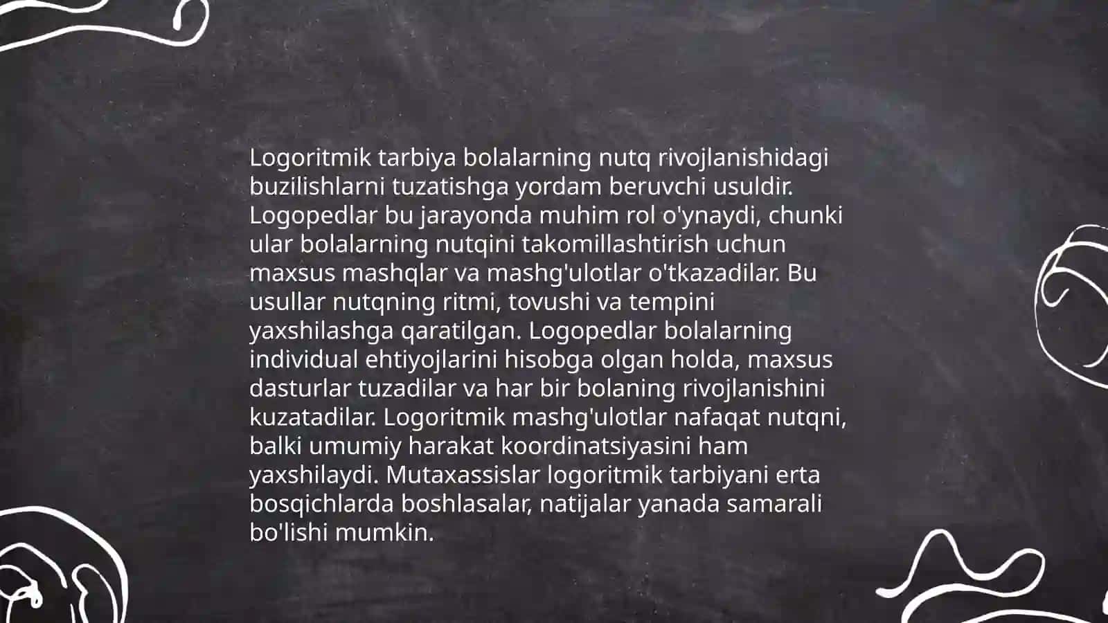 Nutqida patologiyasi bor kishilar bilan logoritmik tarbiyani tashkil qilishda musiqa rahbari, logoped va tarbiyachining vazifalari 4