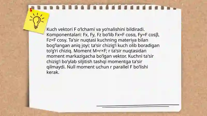 Kuch va inersiya momenti 4