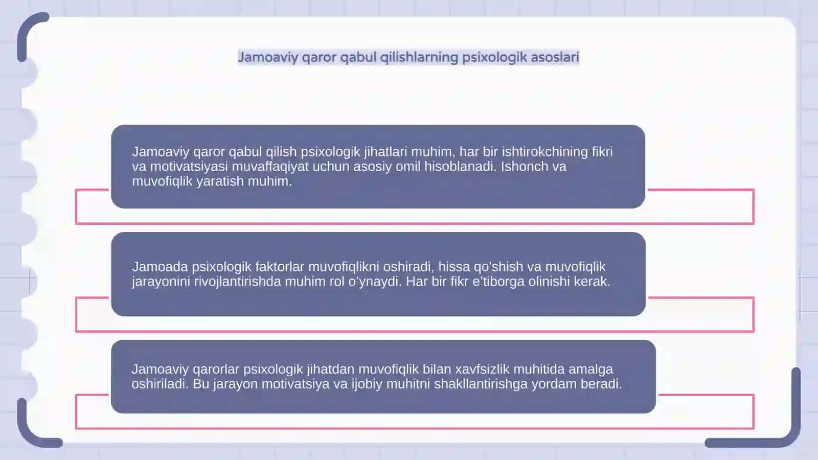 Kutubxona boshqaruvida jamoaviy qaror qabul qilishning psixalogik jihatlari 4