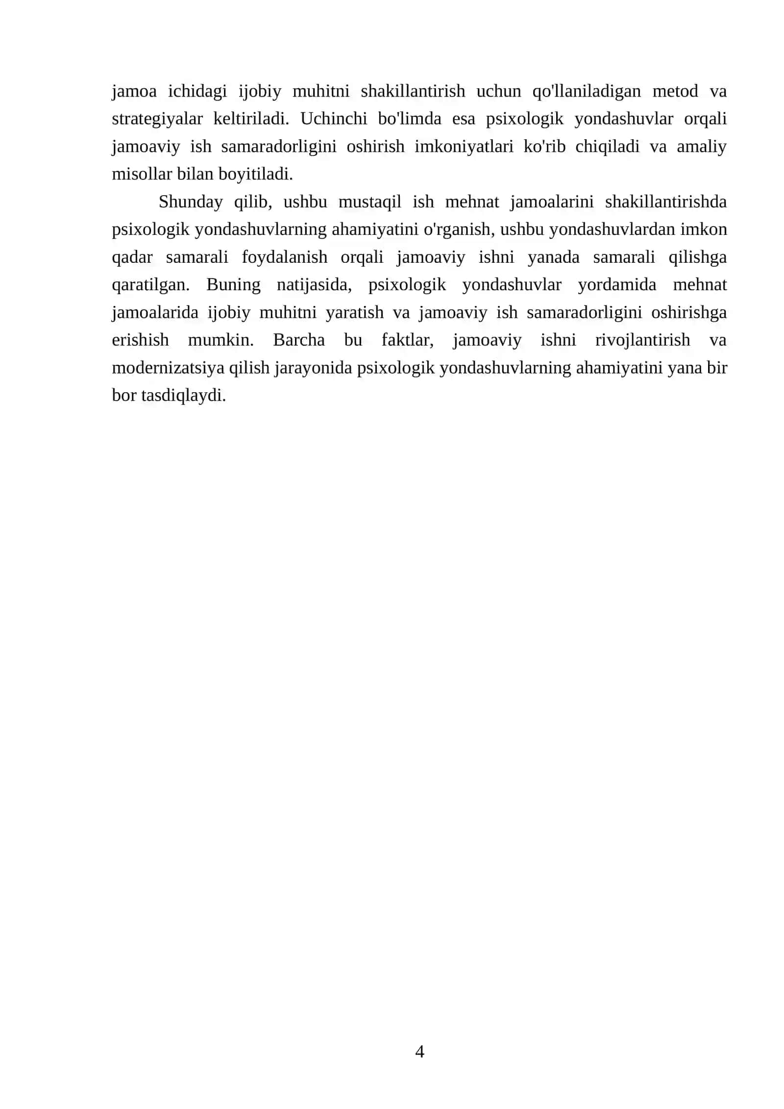 Mehnat jamoalarini shakillantirishda psixologik yondashuvlar 4