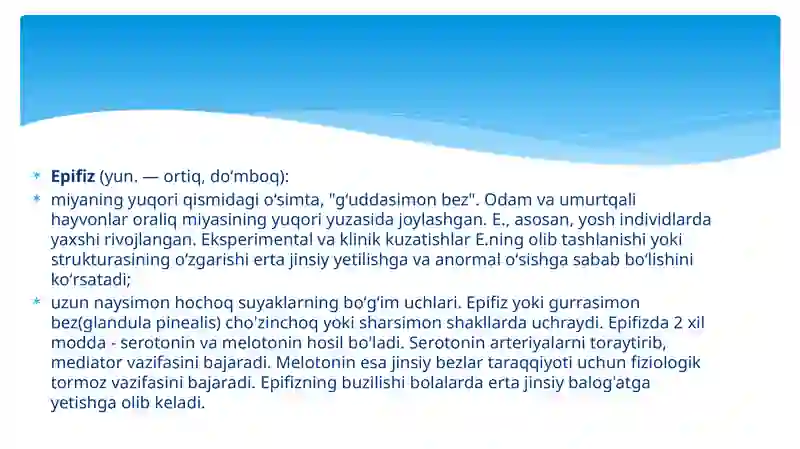 Toshkent Tibbiyot Akademiyasi Termiz filiali Davolashishi 1-fakulteti 101-b guruhi talabasi Xamroyeva Gulxayoning Gistalogiyafanidantayyorlaganmustaqilishi 4
