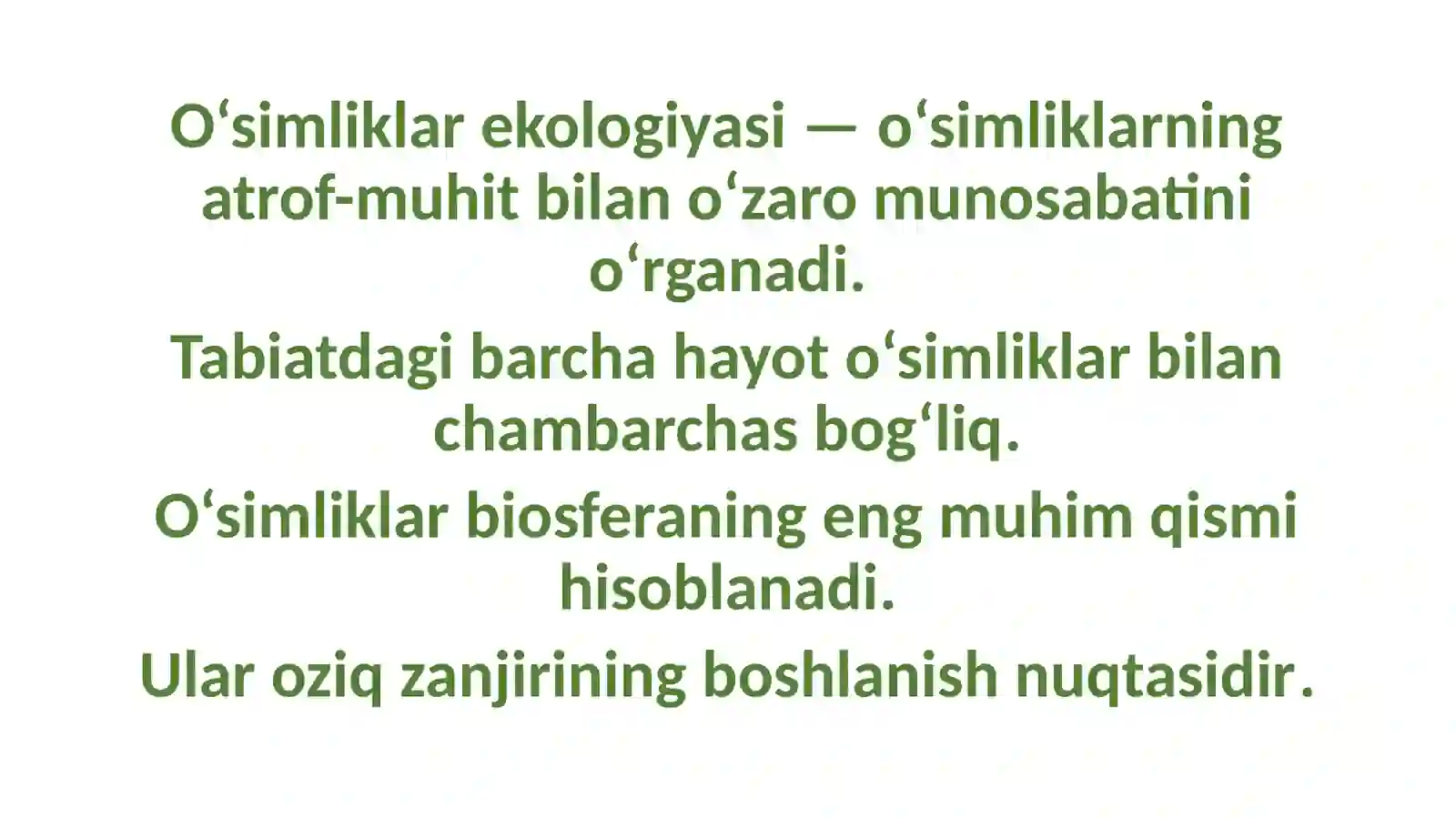 Biotexnologiya va ekologiya Ekologiya va atrof-muhitni muhofazasi ta’lim yo’nalishi 4