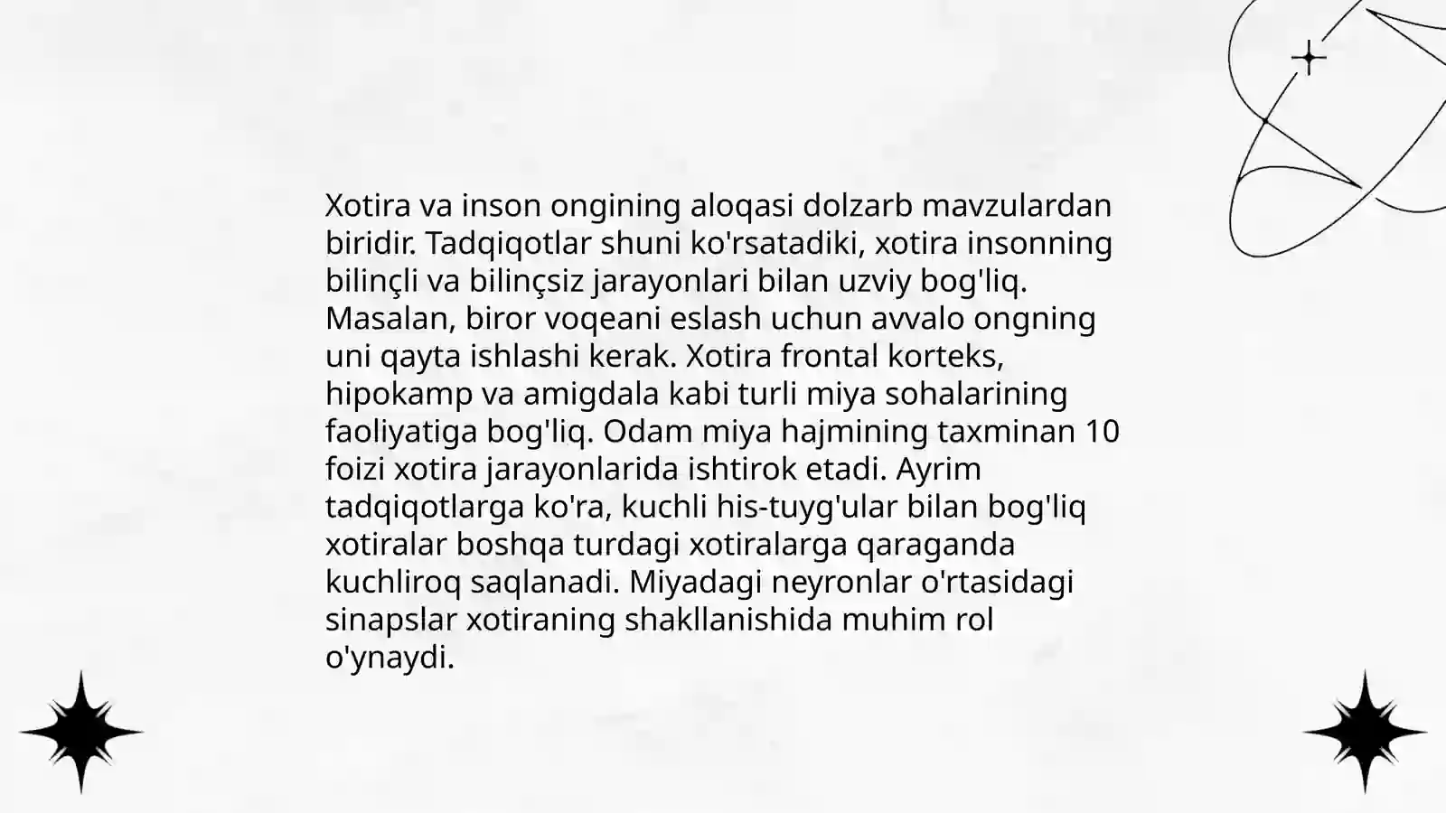 Xotira haqida tushuncha 4