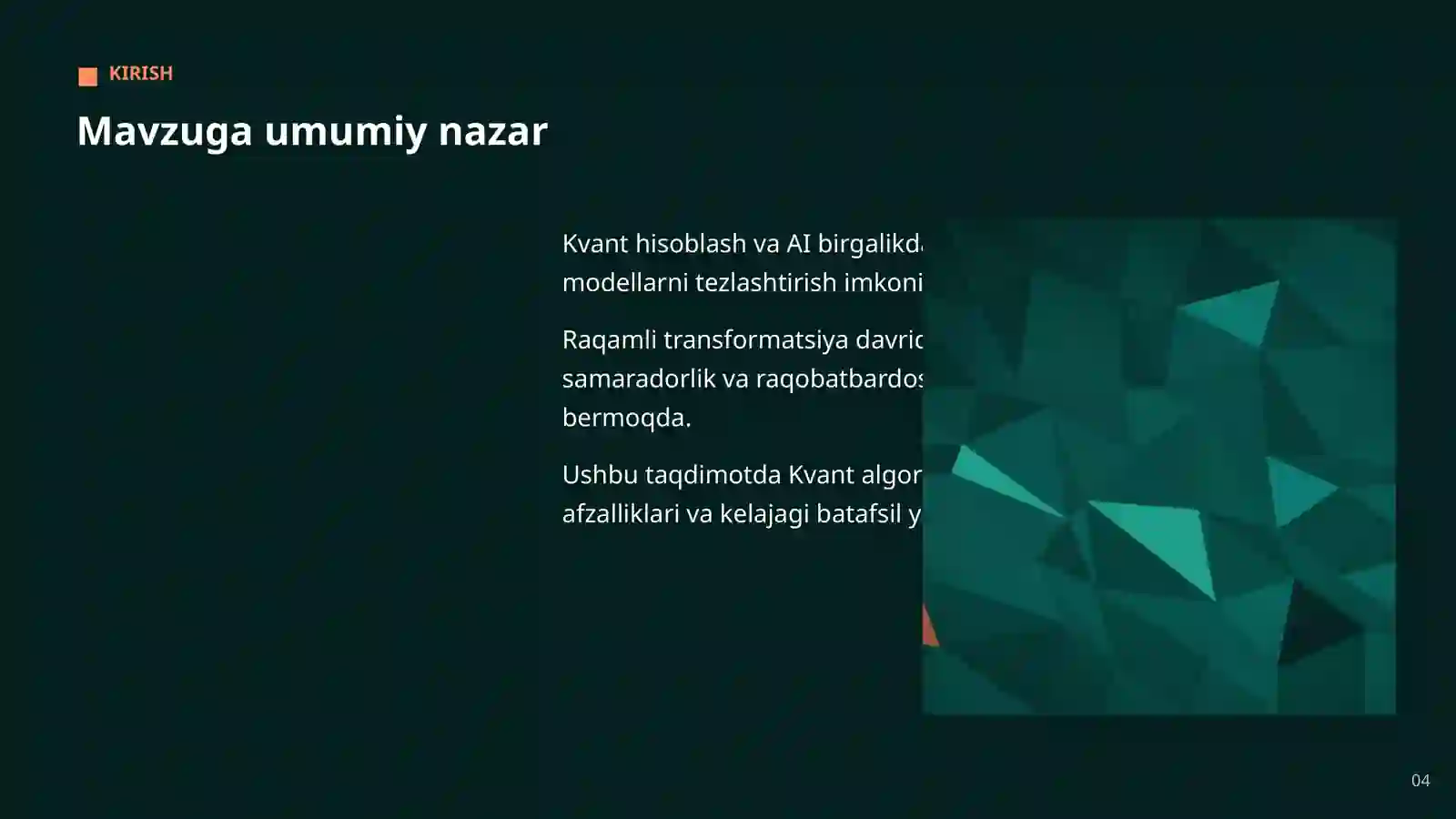 KVANT HISOBLASH VA AI 4