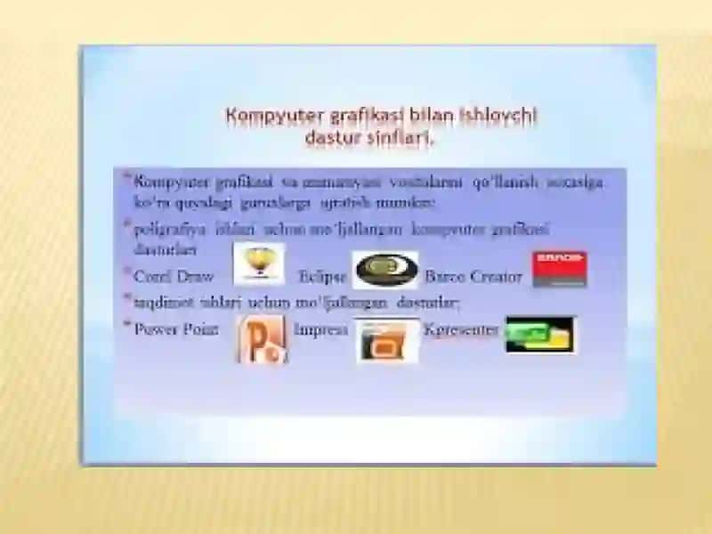 Kompyutergrafikasining dasturiy ta’minoti 4