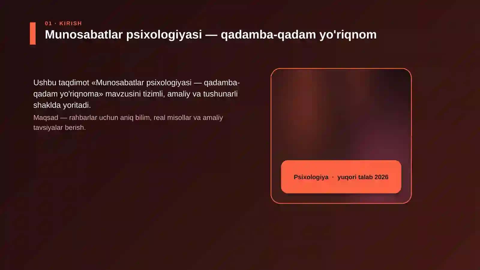 Munosabatlar psixologiyasi - qadamba-qadam yo'riqnom 4