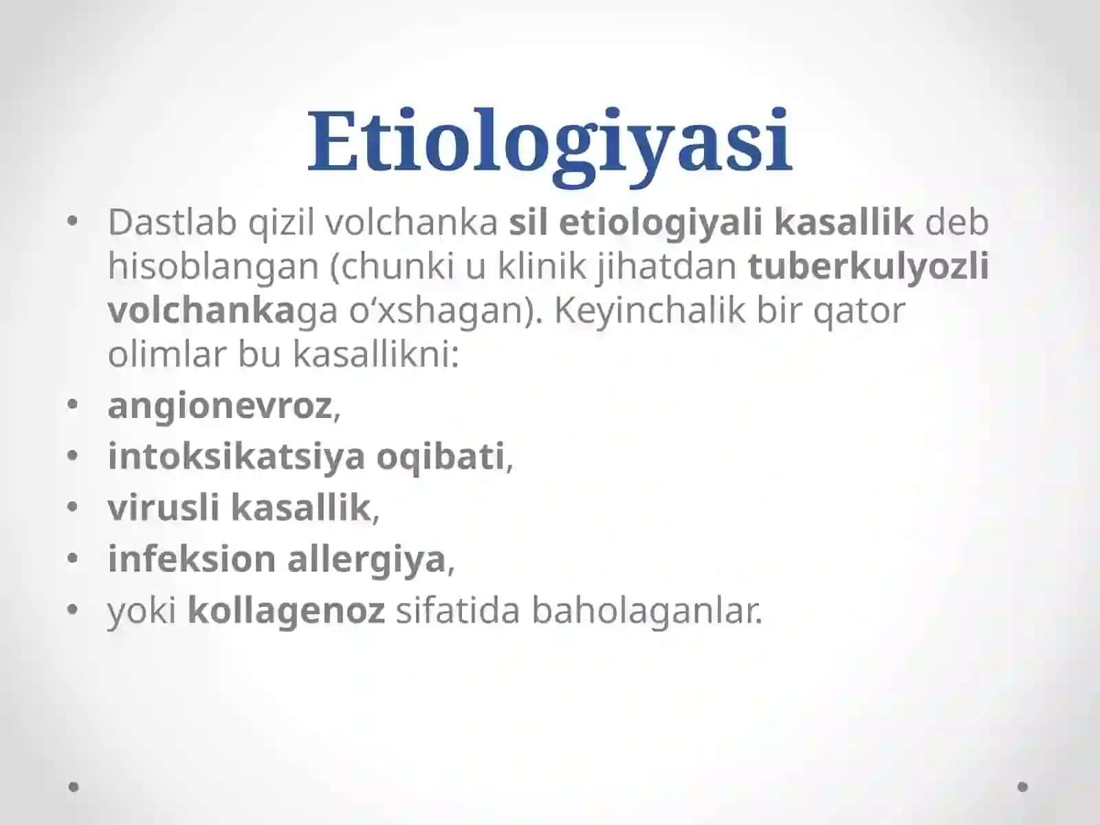 Qizil yugurukdagi OBShQdagi o’zgarishlari. 4