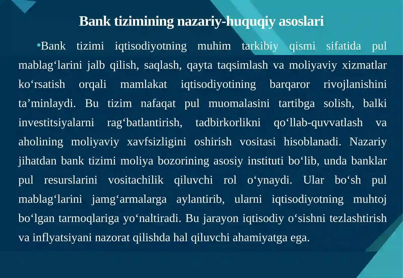 Bank tizimi 4