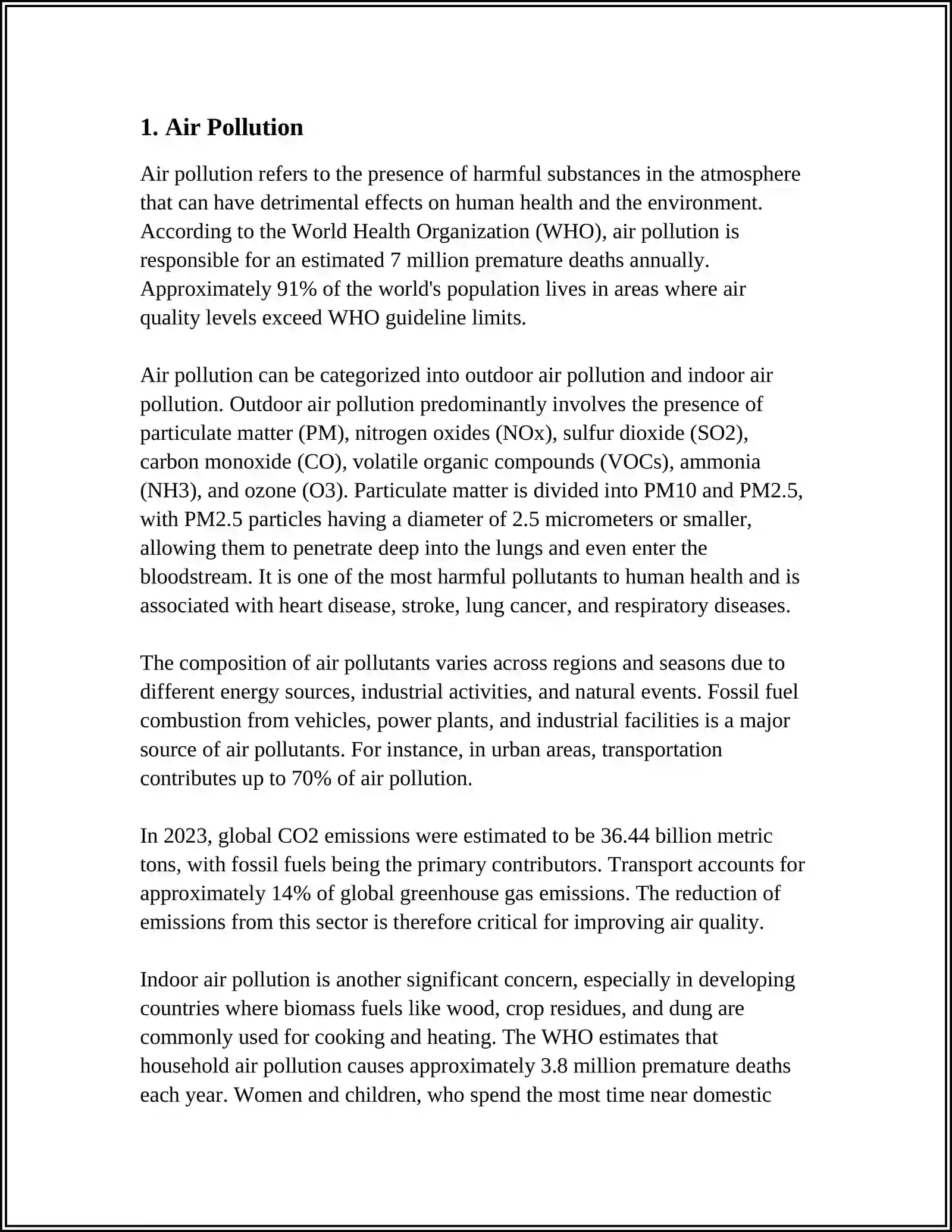 DARS ISHLANMA MAVZUSI: ENVIRONMENTAL PROBLEMS 4