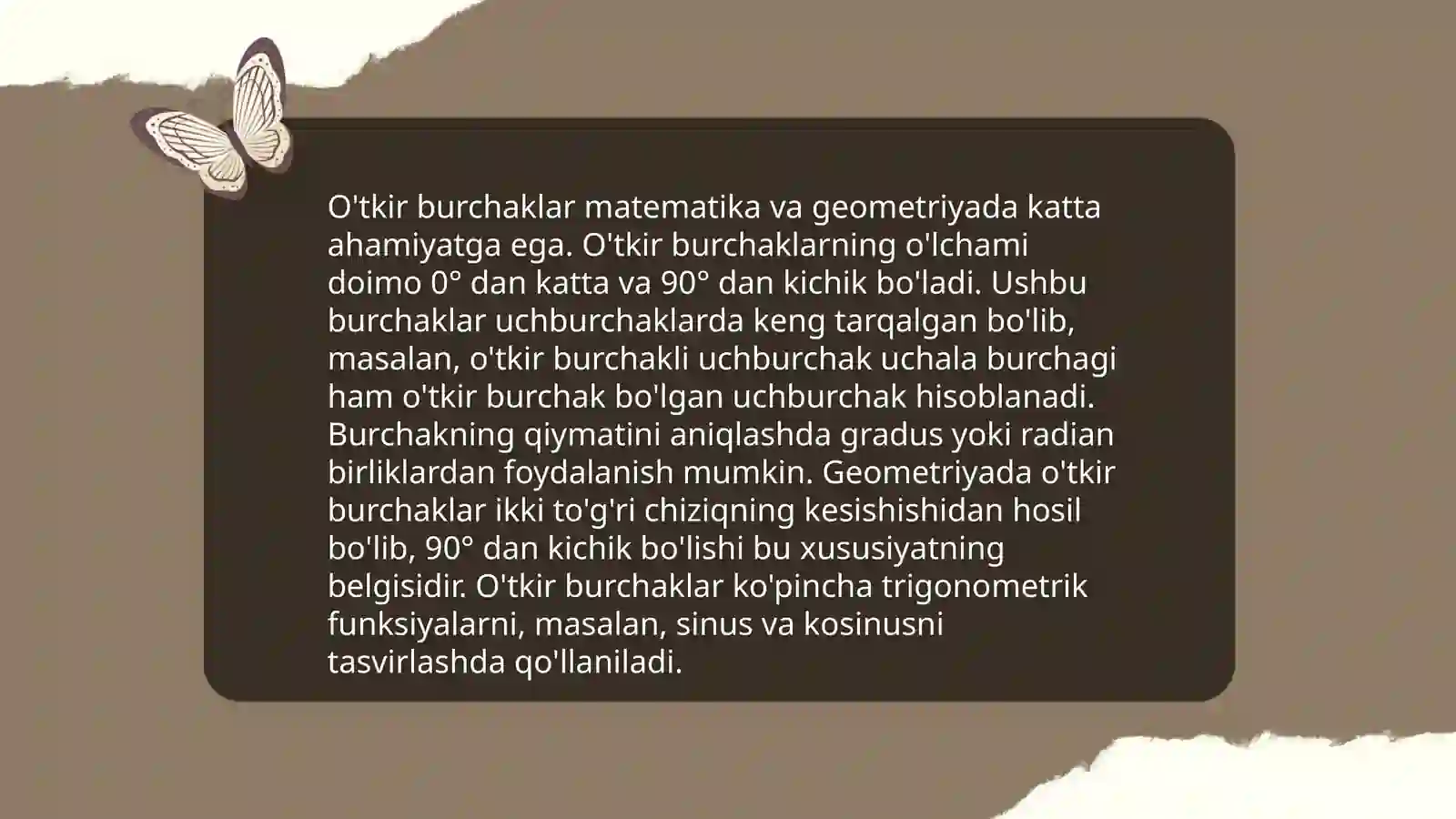 Burchak turlari 4
