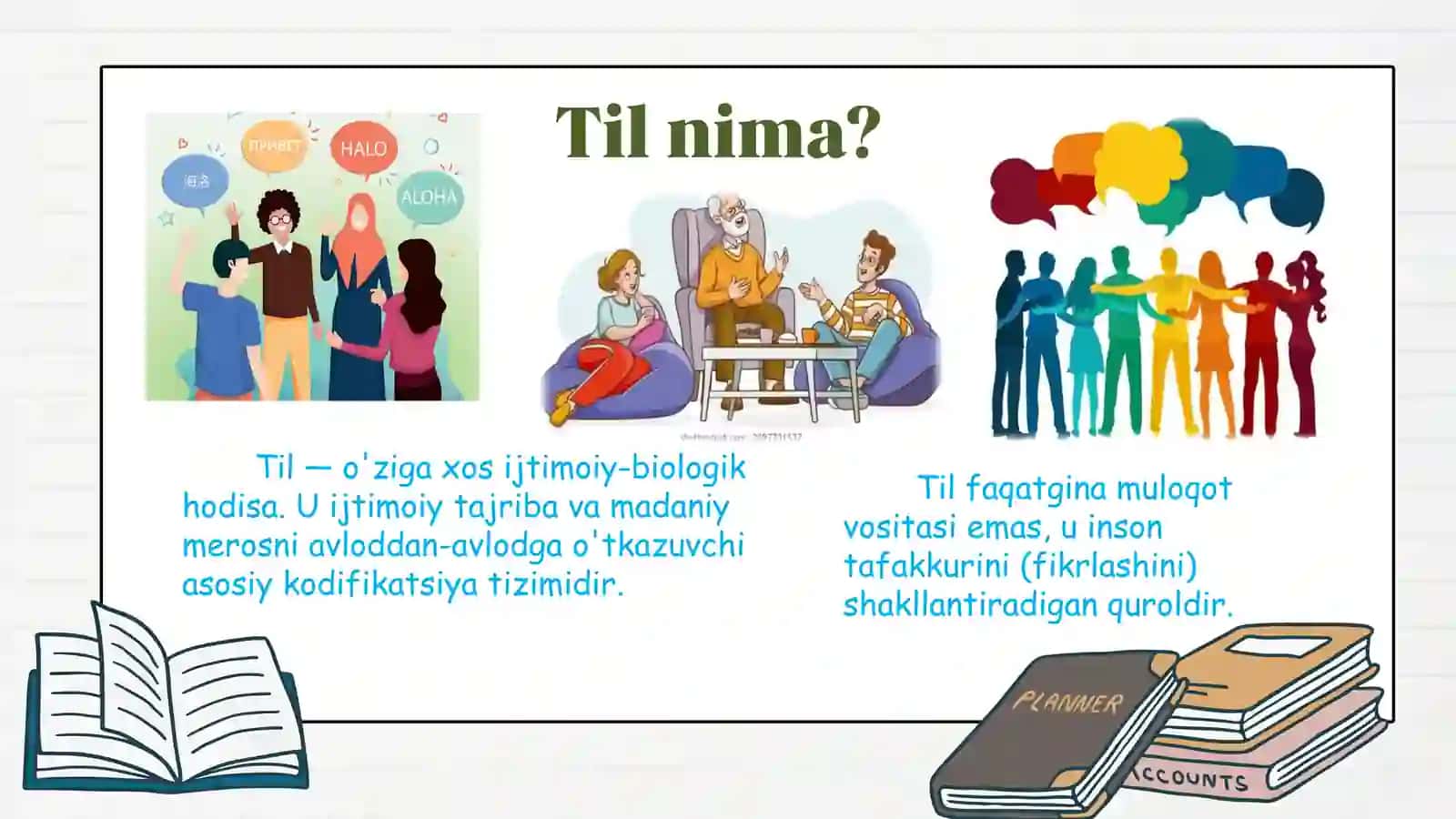 "Til - ijtimoiy hodisa" mavzusida taqdimot 4