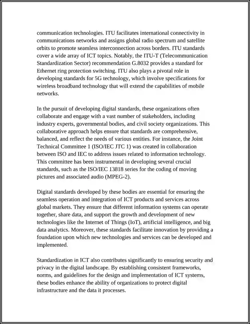 DIGITAL STANDARDS IN ICT 4